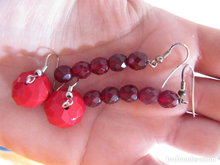 Schmuck: LOTE 2 PENDIENTES BISUTERIA A&Ntilde;OS 80-VINTAGE