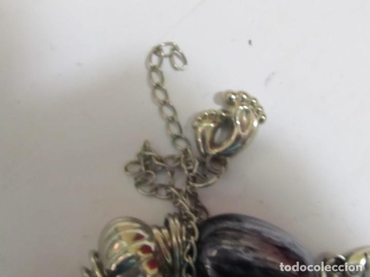 Joyeria: PULSERA PLATEADA EL&Aacute;STICA CON COLGANTES - Foto 5