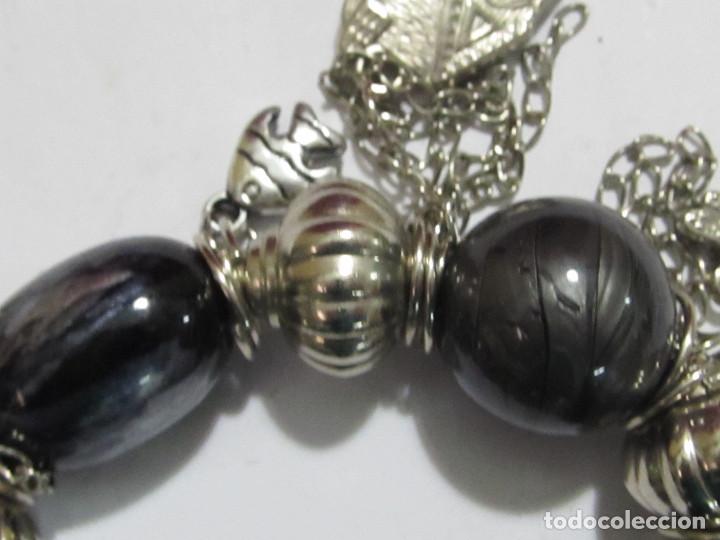 Joyeria: PULSERA PLATEADA EL&Aacute;STICA CON COLGANTES - Foto 6