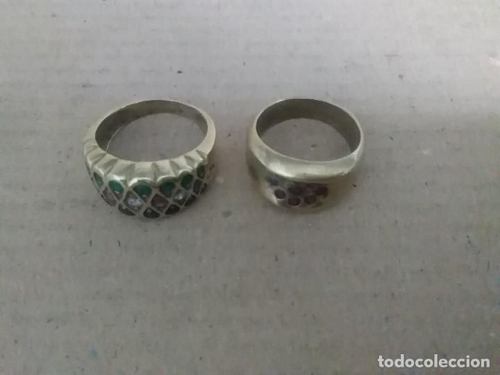 Joyeria: 6 anillos bronce vintage - Foto 2