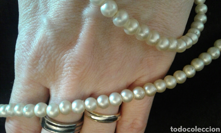 Joyeria: Collar vintage perla sint&eacute;tica sin cierre - Foto 1
