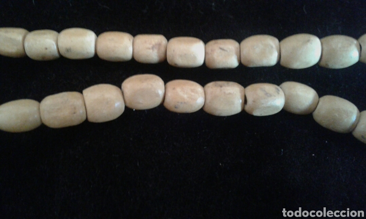 Joaillerie: Collar vintage cuentas madera