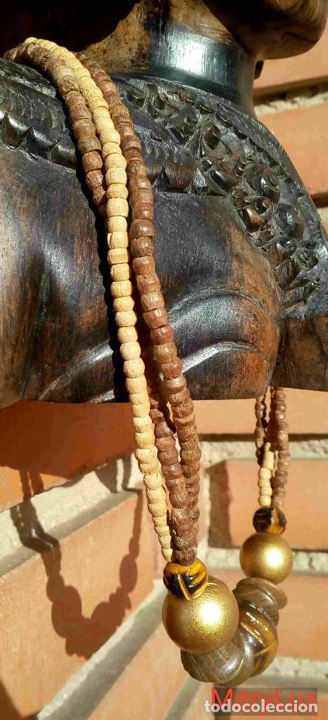 Joyeria: COLLAR DE MADERA. Sin usar. A&ntilde;os 90. - Foto 3