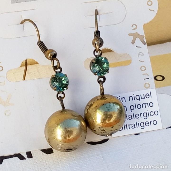 Joyeria: PRECIOSOS PENDIENTES LARGOS DE BOLA CON STRASS - Foto 4