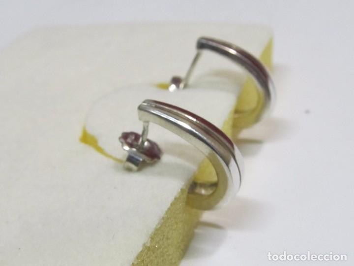 Joyeria: PENDIENTES CRIOLLA DE PLATA - CIERRE A PRESI&Oacute;N - Foto 2