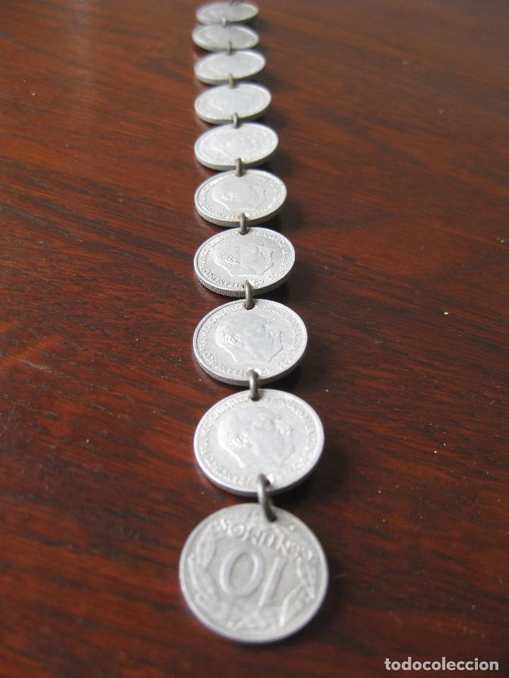 Joyeria: PULSERA DE MONEDAS DE 10 CENTIMOS. FRANCO - Foto 1