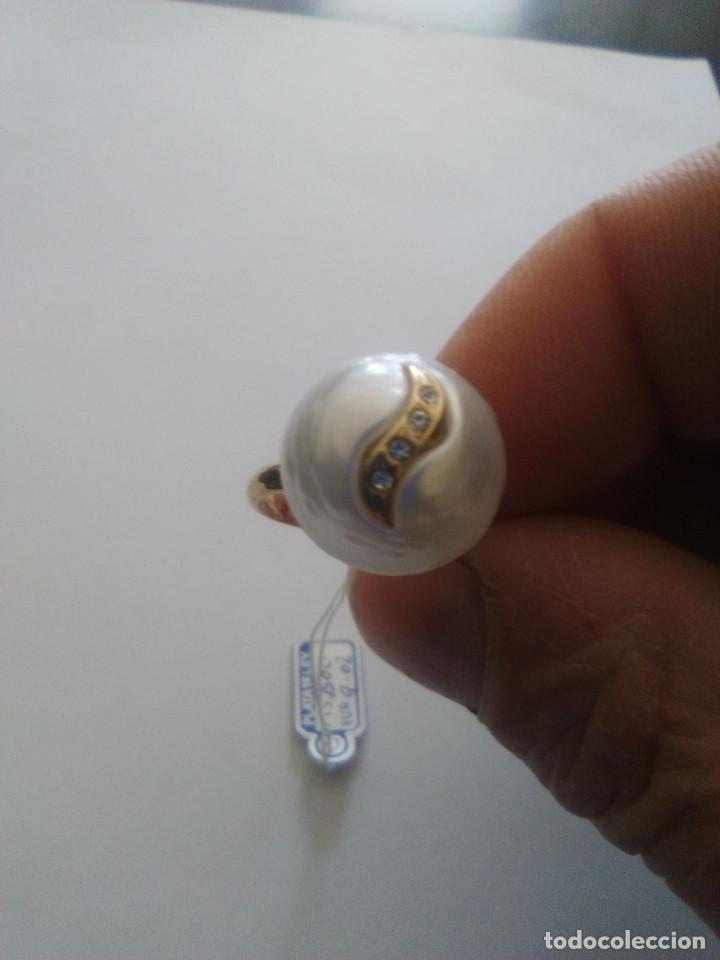 Joyeria: Anillo de plata chapado en oro
