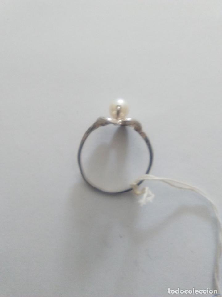 Joyeria: Sortija de plata con perla - Foto 2