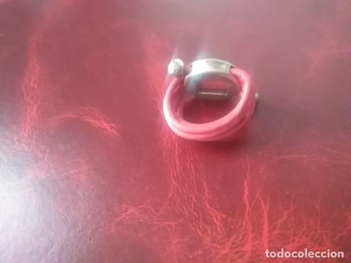 Joyeria: Anillo de plata 925 y cuero - Foto 2