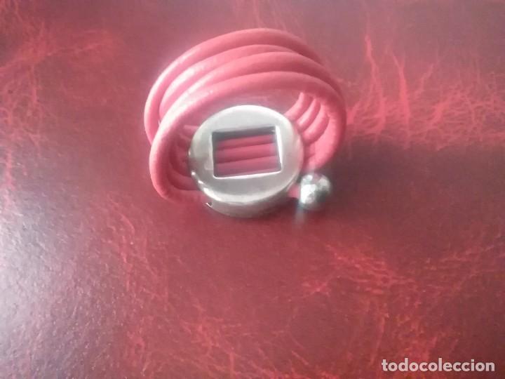 Joyeria: Anillo de plata 925 y cuero - Foto 3