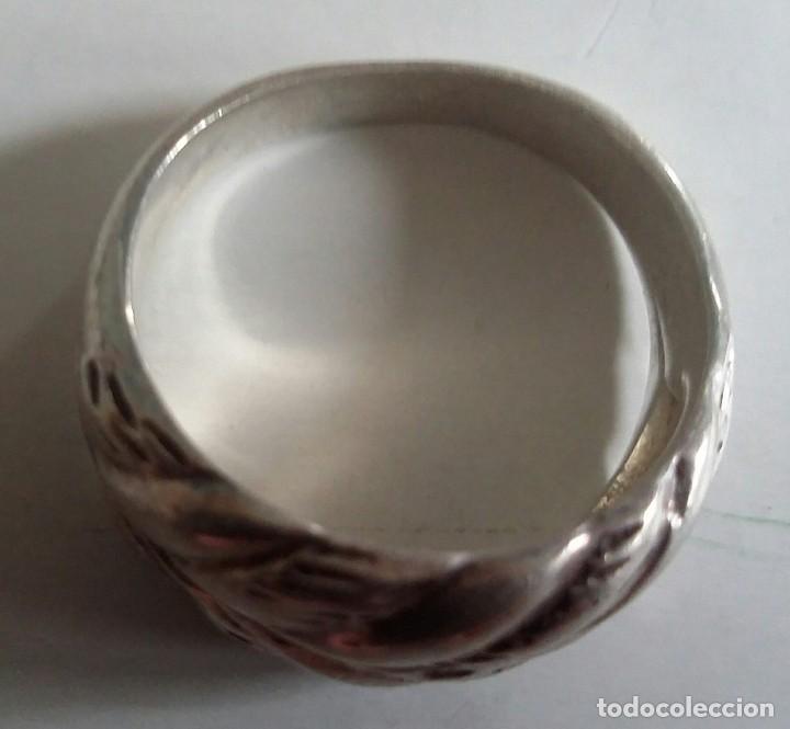 Joyeria: ANTIGUO ANILLO DE PLATA. HECHO A MANO - Foto 3