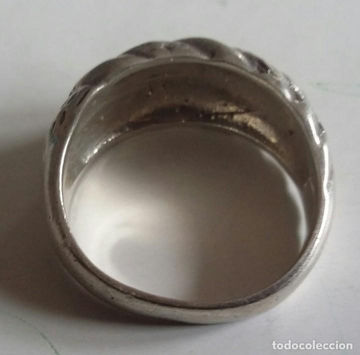 Joyeria: ANTIGUO ANILLO DE PLATA. HECHO A MANO - Foto 4
