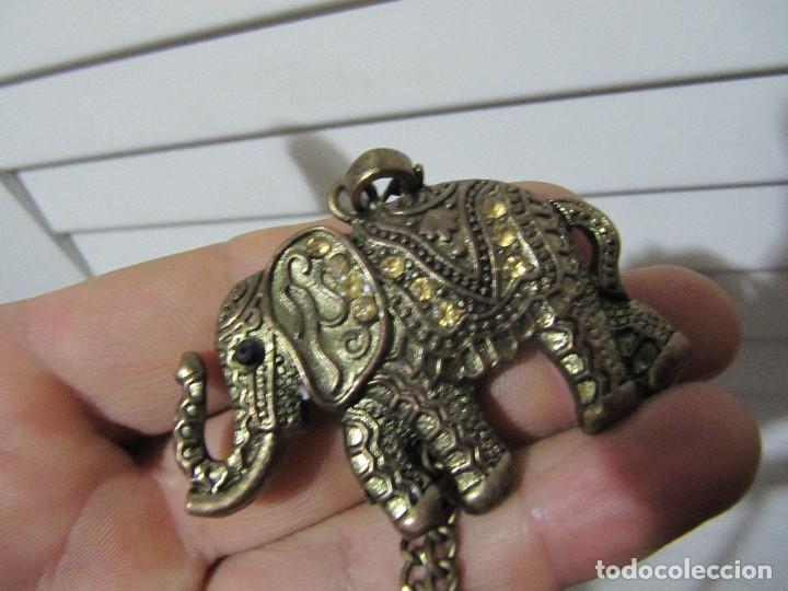 Schmuck: PRECIOSO COLGANTE ELEFANTE DE LA SUERTE VINTAGE
