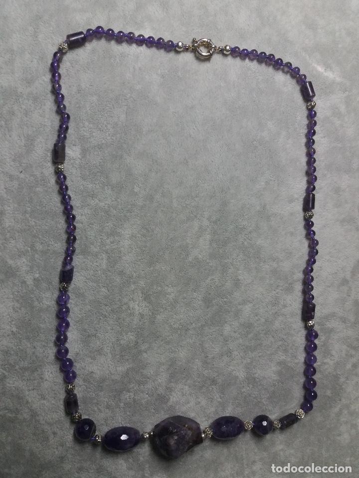 Gioielleria: collar de amatista montado en bisuter&iacute;a