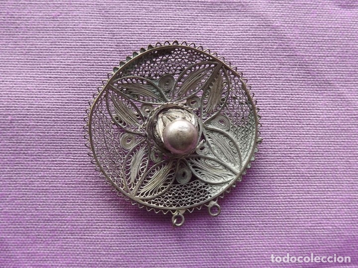 Joyeria: Antiguo Broche en Plata en forma de sombrero. Finales del XIX - Foto 1