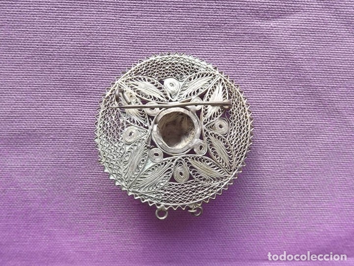 Joyeria: Antiguo Broche en Plata en forma de sombrero. Finales del XIX - Foto 2