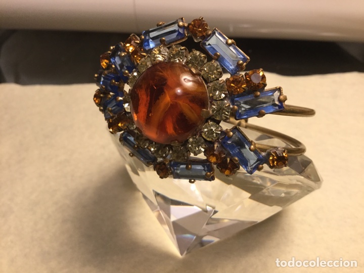 Schmuck: Antigua pulsera de cristal checo