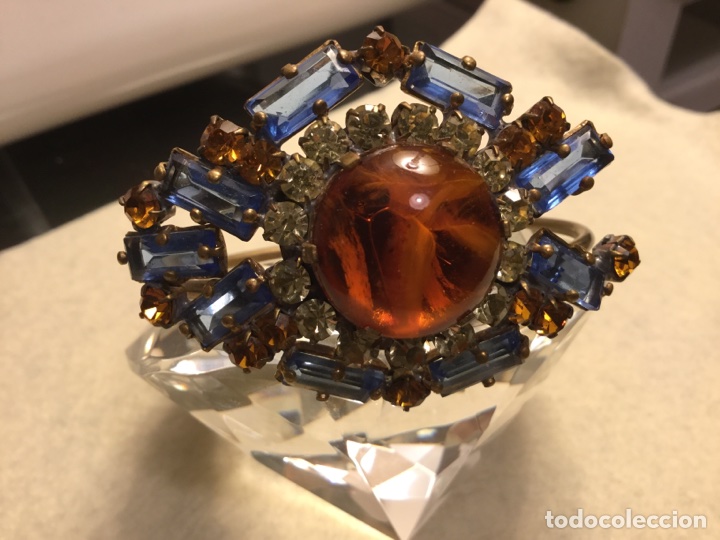 Joyeria: Antigua pulsera de cristal checo - Foto 2