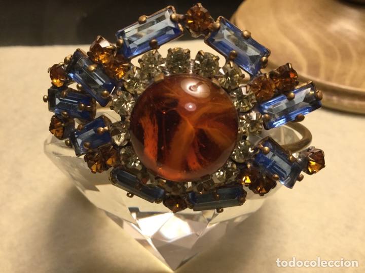 Joyeria: Antigua pulsera de cristal checo - Foto 4