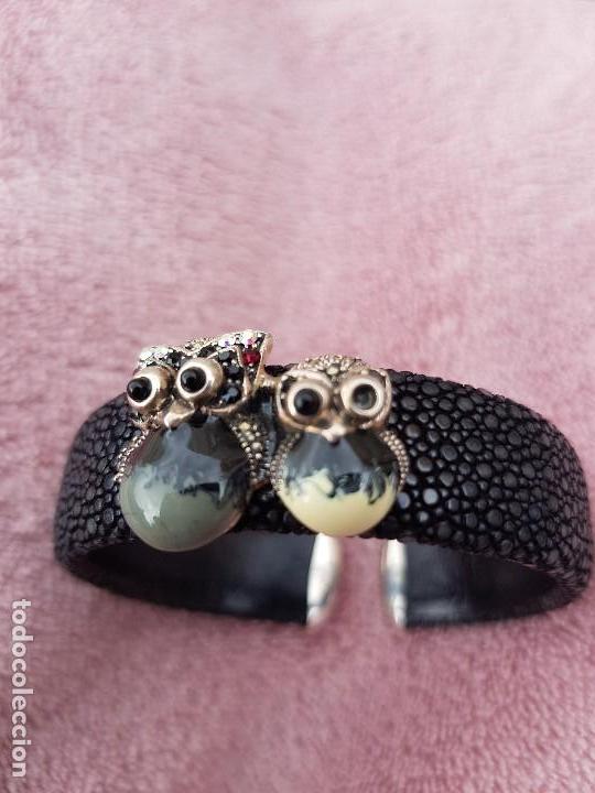 Joyeria: Brazalete piel y plata - Foto 4