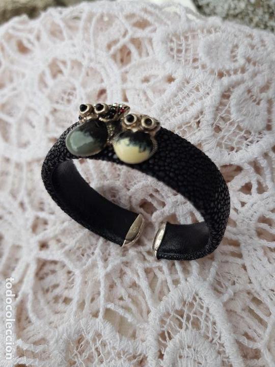 Joyeria: Brazalete piel y plata - Foto 5