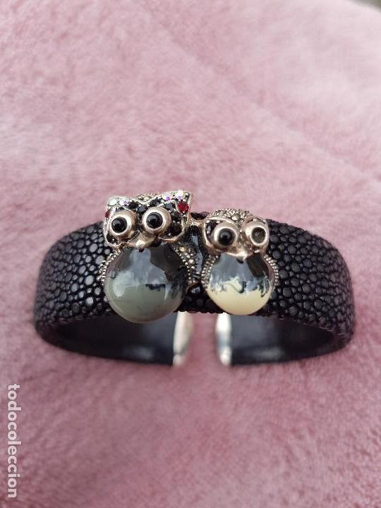 Joyeria: Brazalete piel y plata - Foto 6