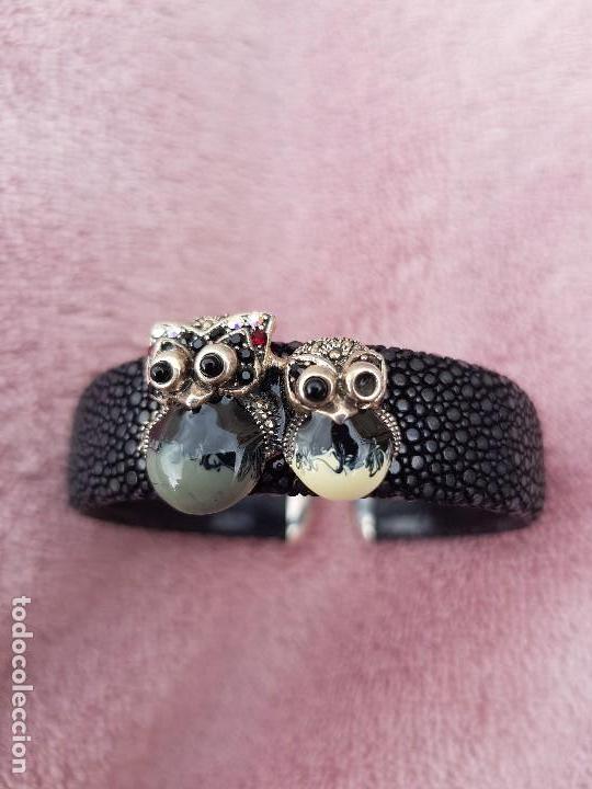 Joyeria: Brazalete piel y plata - Foto 1