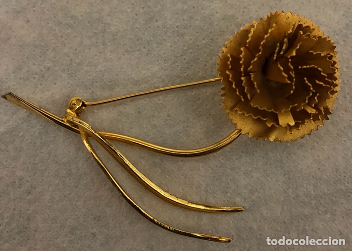 Joyeria: Bonito broche chapado en oro, en forma de flor - Foto 1