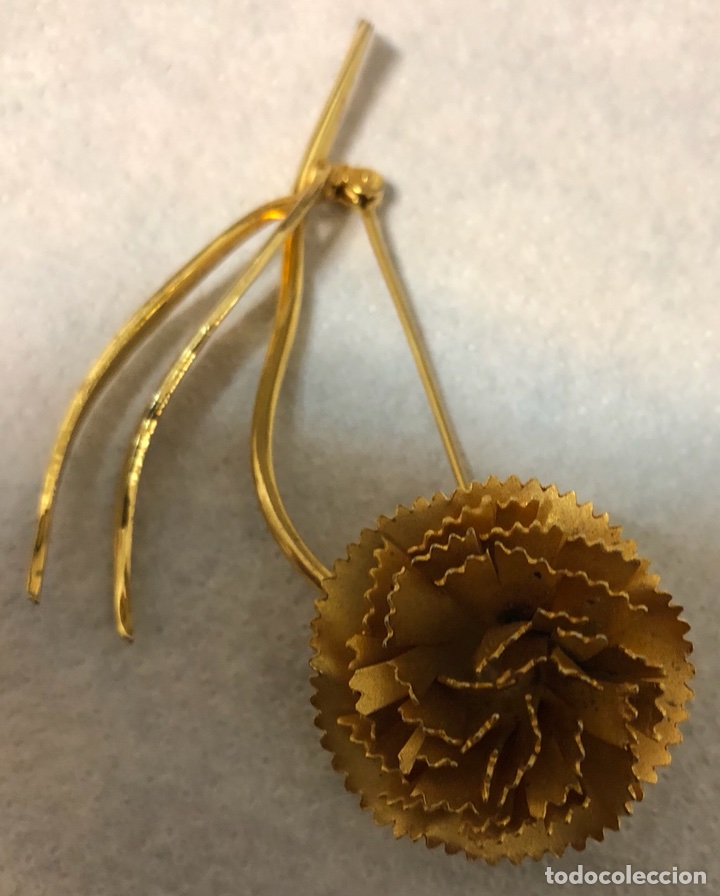 Joyeria: Bonito broche chapado en oro, en forma de flor - Foto 2