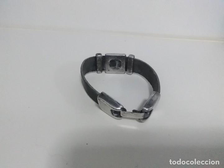 Joyeria: Pulsera plata ( 925)  y cuero - Foto 4