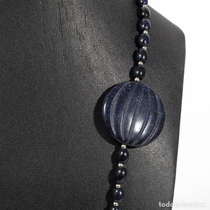 Joyeria: Collar aventurina azul 70cm - Foto 2
