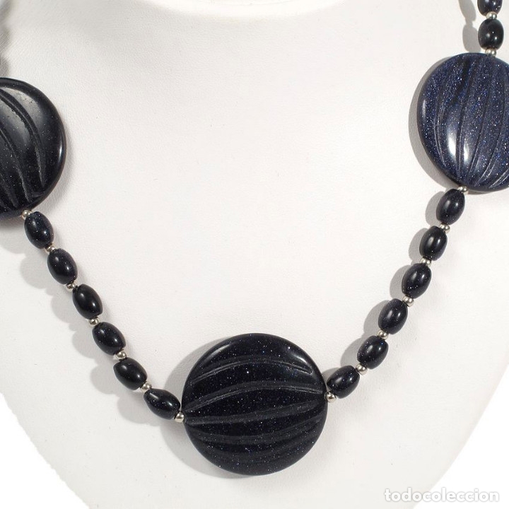 Joyeria: Collar aventurina azul 70cm - Foto 3