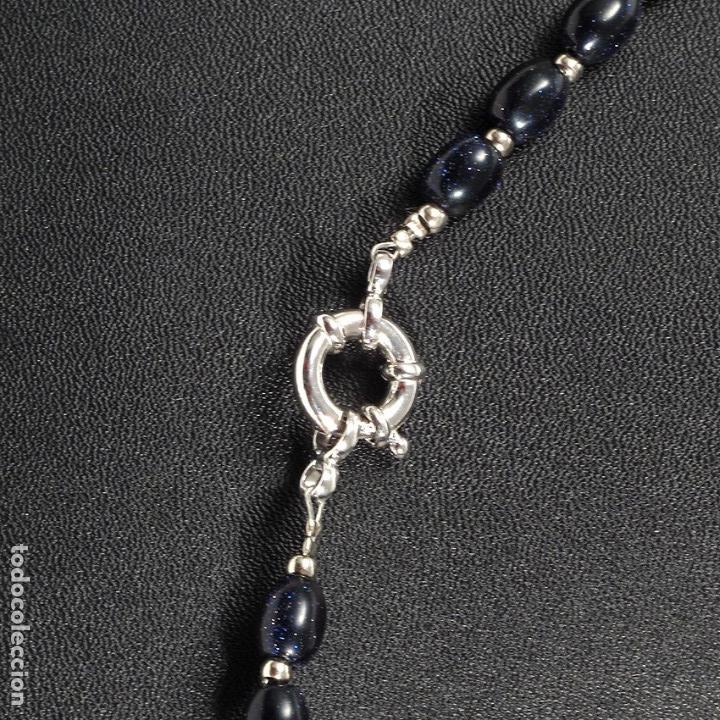 Joyeria: Collar aventurina azul 70cm - Foto 4