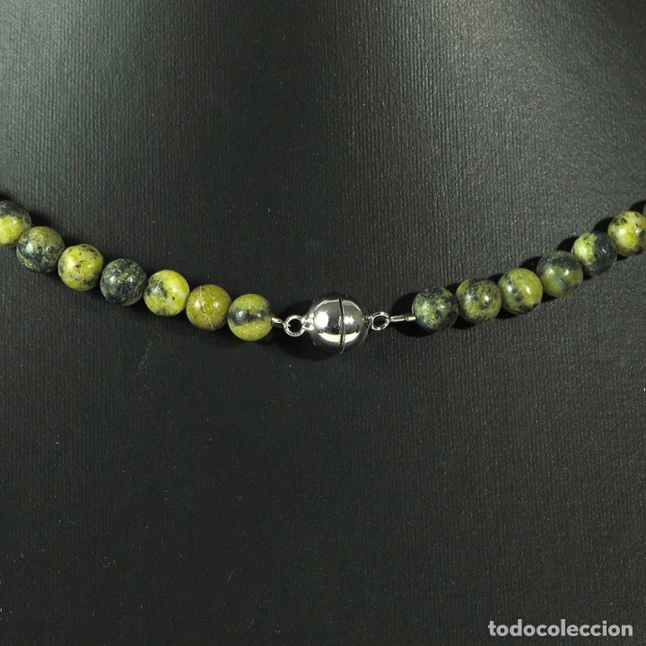 Joyeria: Juego collar 64 cm.y pendientes &aacute;gata y nefrita - Foto 4