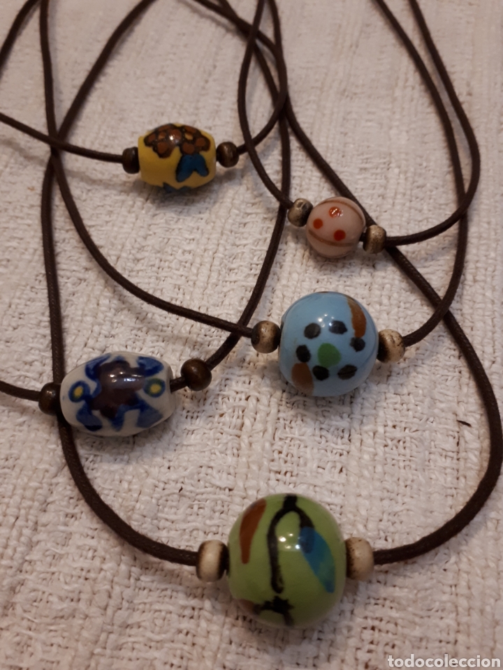 Joaillerie: Collar artesanal cuenta cer&aacute;mica