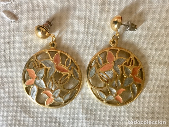 Joyeria: Pendientes vintage esmaltados - Foto 6