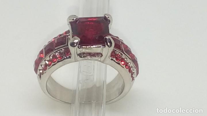 Joyeria: ANILLO BA&Ntilde;ADO DE PLATA CON RUBIS DE CUARZO - Foto 1