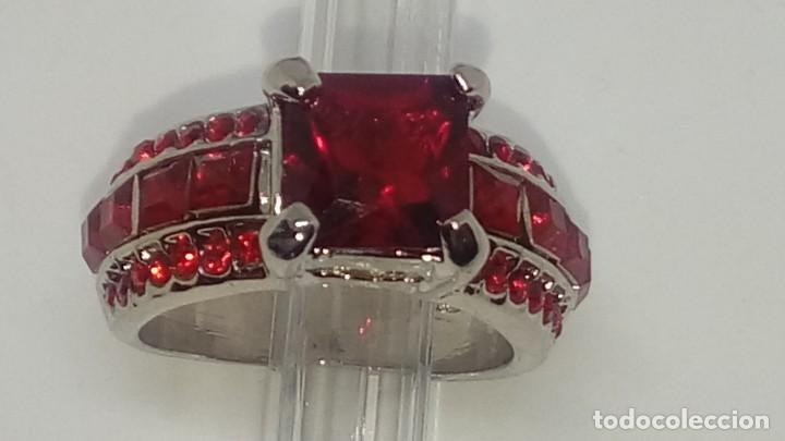Joyeria: ANILLO BA&Ntilde;ADO DE PLATA CON RUBIS DE CUARZO - Foto 2