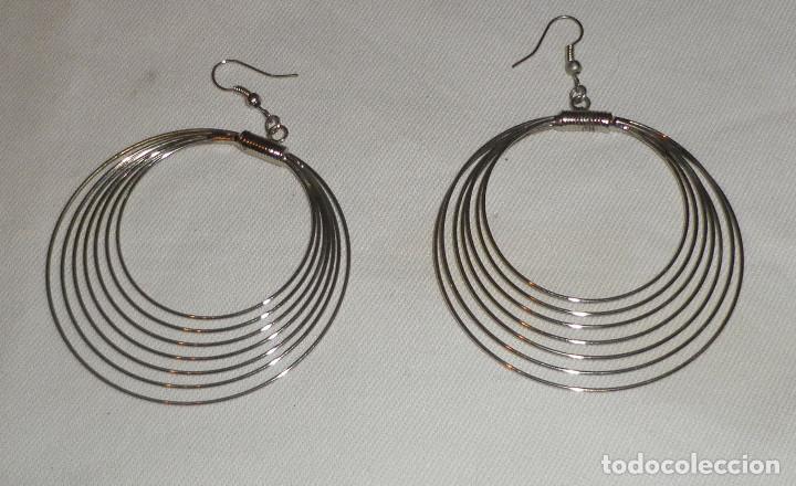 Joyeria: pendientes plateados forma de aros - Foto 1