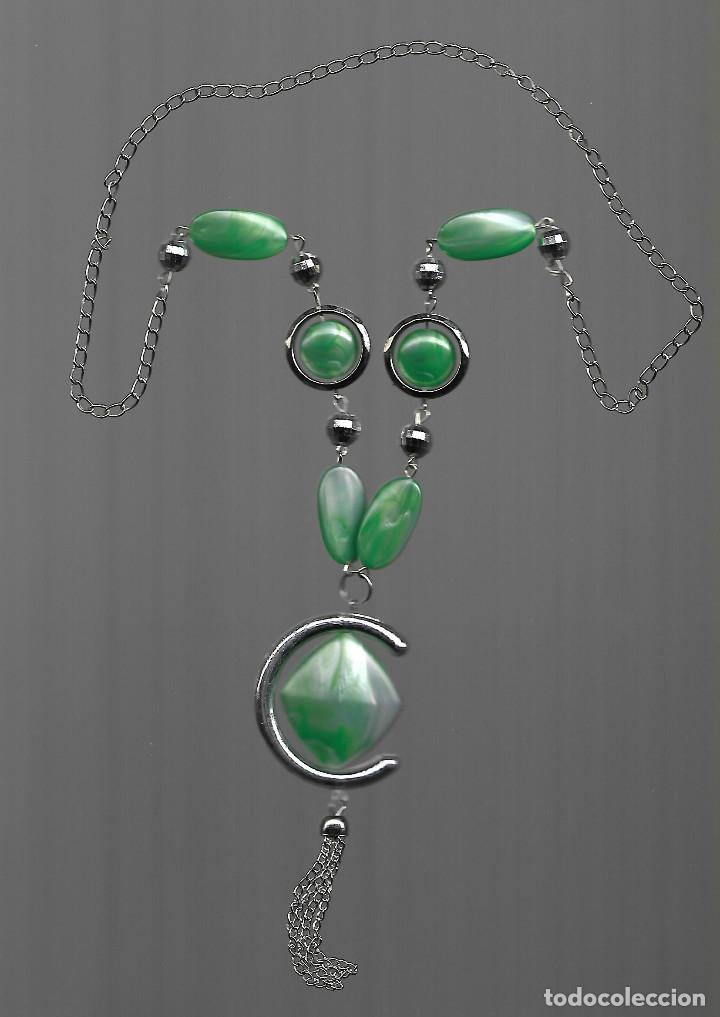 Schmuck: RARO COLLAR VERDE LARGURA TOTAL 85 CM EN PERFECTO ESTADO