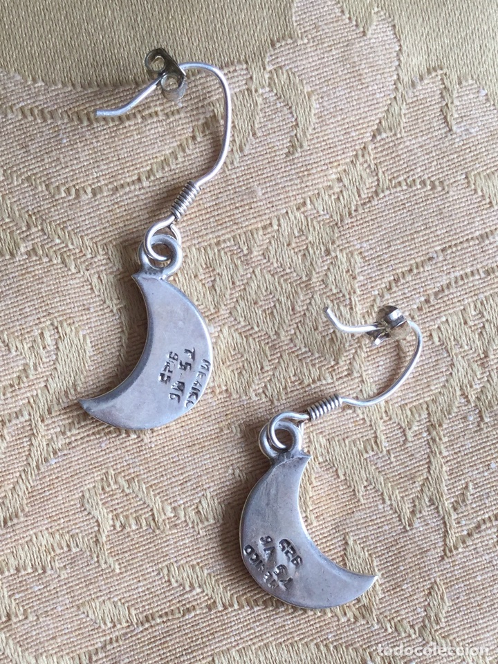 Joyeria: PENDIENTES PLATA DE LEY 925 CON FORMA DE LUNA - Foto 5