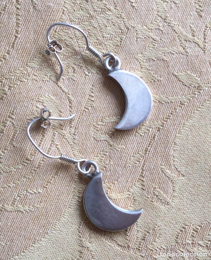 Joyeria: PENDIENTES PLATA DE LEY 925 CON FORMA DE LUNA - Foto 7