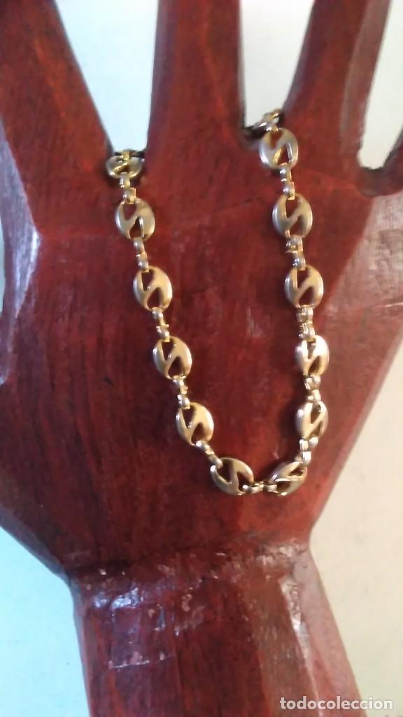 Joyeria: Pulsera de calabrotes chapada en oro de 24 KT (lo pone en el cierre)