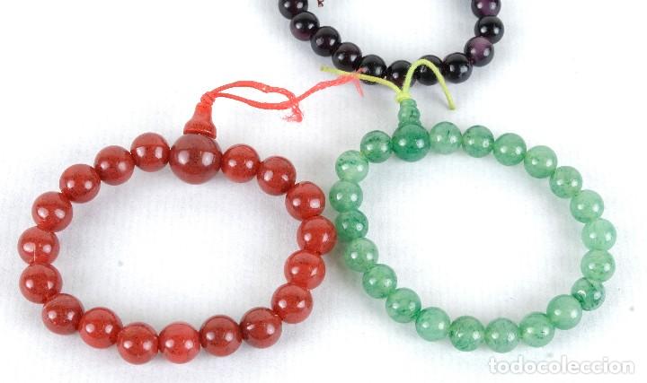 Joyeria: 4 pulseras con cuentas cristal - Foto 2