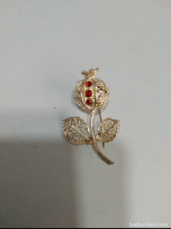 Schmuck: broche plata cordobesa granada con circonitas