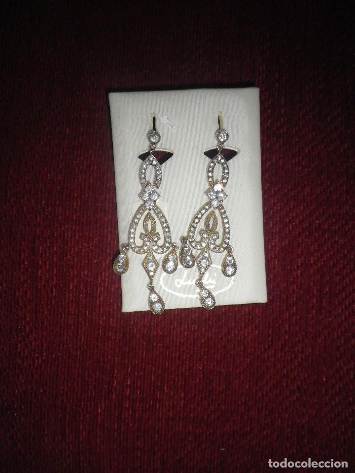 Joyeria: PENDIENTES DE PLATA Y ZIRCONITAS MARCA LUCHI CABRERA SEVILLA