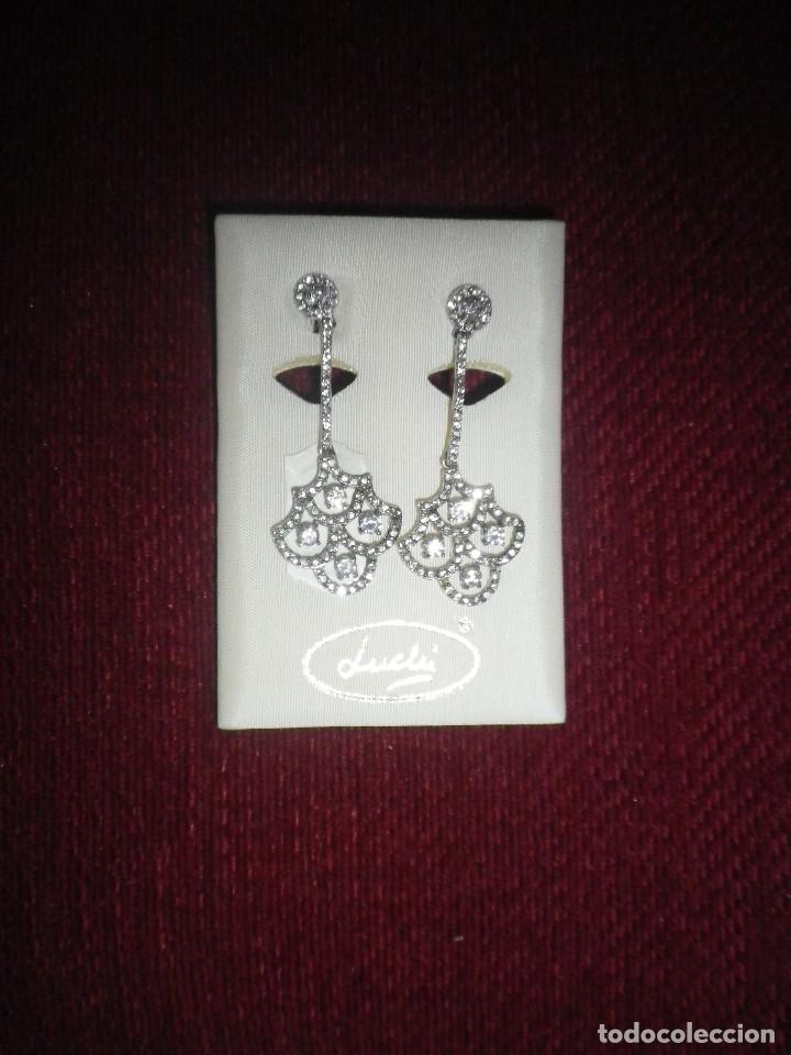 Joyeria: PENDIENTES DE PLATA Y ZIRCONITAS MARCA LUCHI CABRERA SEVILLA