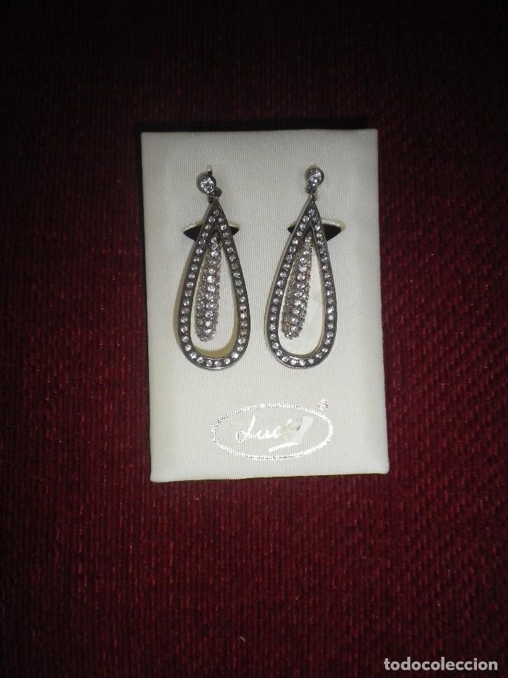 Joyeria: PENDIENTES DE PLATA Y ZIRCONITAS MARCA LUCHI CABRERA SEVILLA
