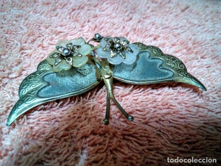 Joyeria: Antiguo broche en forma de mariposa - Foto 2