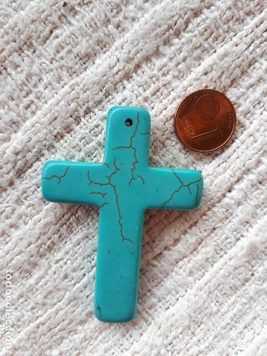 Joyeria: Colgante cruz turquesa - Foto 2